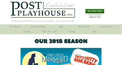 Desktop Screenshot of postplayhouse.com
